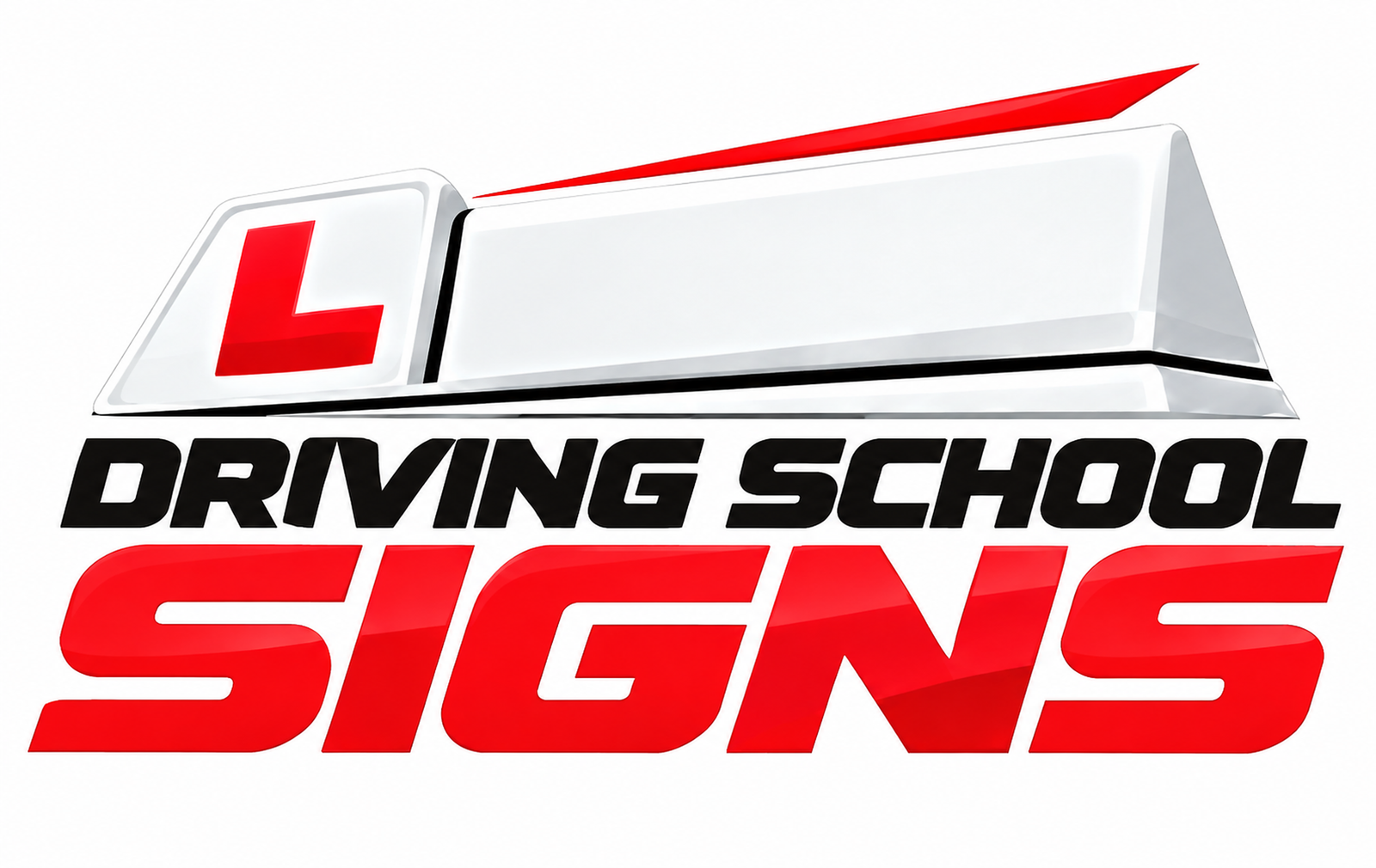 driving school signs logo